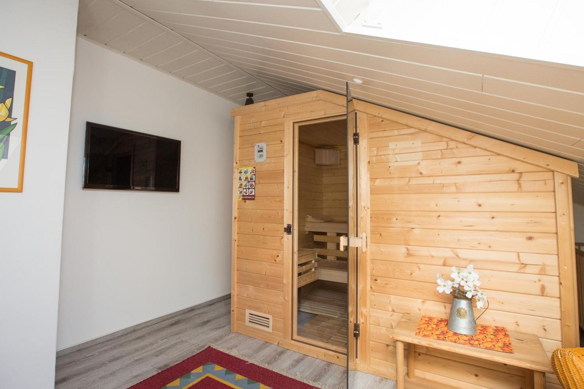 Ferienhaus Seeblick Am Jabeler See Mit Sauna Bagian luar foto