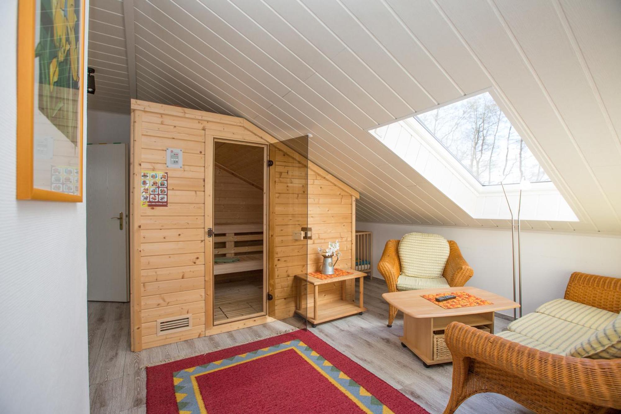 Ferienhaus Seeblick Am Jabeler See Mit Sauna Bagian luar foto