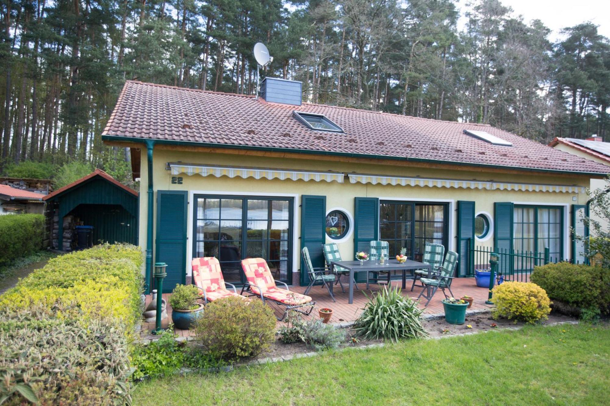 Ferienhaus Seeblick Am Jabeler See Mit Sauna Bagian luar foto